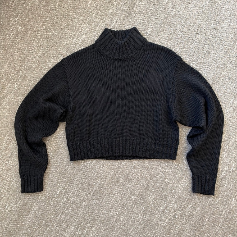 Wilfred Free Mockneck Cropped Sweater